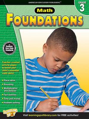 Book cover for Math Foundations, Grade 3