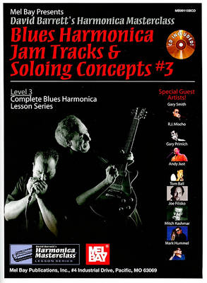 Cover of Blues Harmonica Jam Tracks & Soloing Concepts