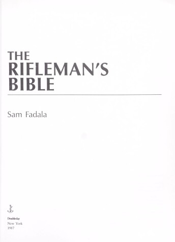 Book cover for The Rifleman's Bible