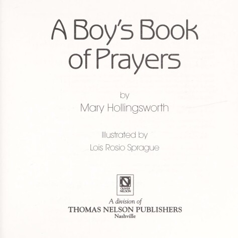 Book cover for A Boy's Book of Prayers