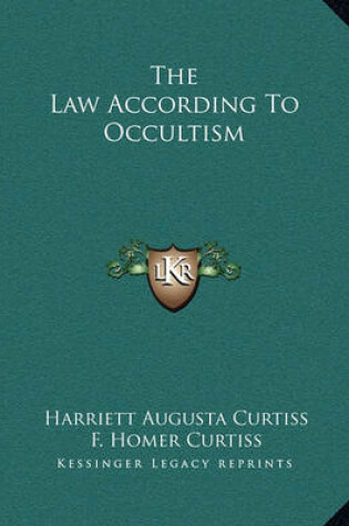 Cover of The Law According to Occultism