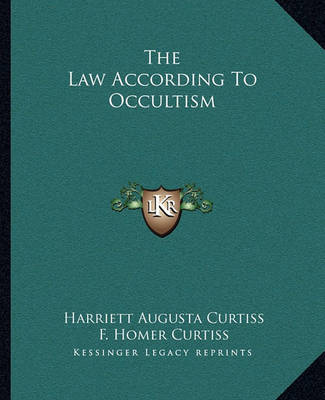 Book cover for The Law According to Occultism