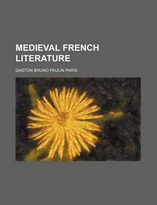 Book cover for Medieval French Literature