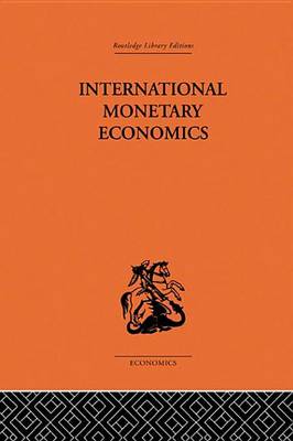 Book cover for International Monetary Economics