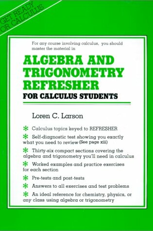 Cover of Algebra and Trigonometry Refresher for Calculus Students