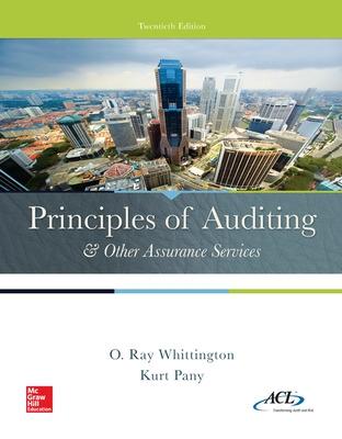 Book cover for Principles of Auditing & Other Assurance Services