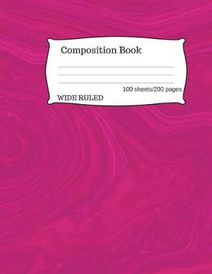 Book cover for Pink Marble Composition Notebook