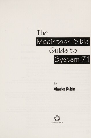 Cover of The Macintosh Bible Guide to System 7.1