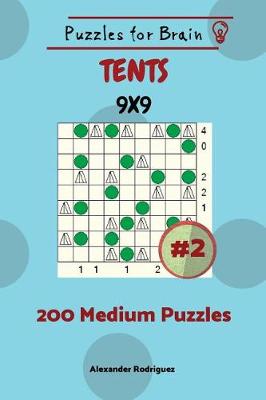 Book cover for Puzzles for Brain Tents - 200 Medium Puzzles 9x9 vol. 2