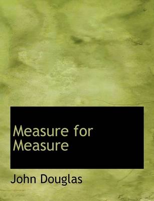 Book cover for Measure for Measure