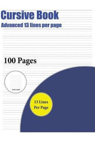 Cover of Cursive Book (Advanced 13 lines per page)