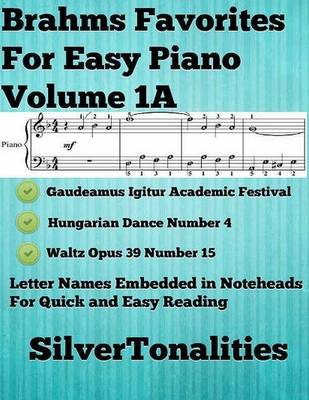 Book cover for Brahms Favorites for Easy Piano Volume 1 A