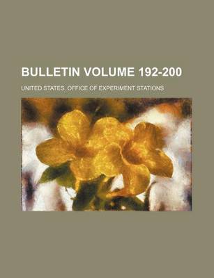 Book cover for Bulletin Volume 192-200