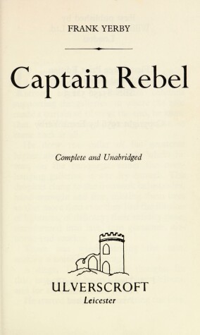 Book cover for Captain Rebel