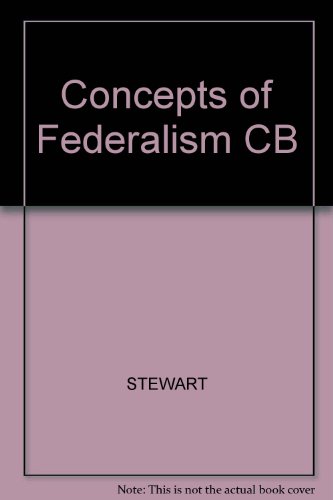 Book cover for Concepts of Federalism CB