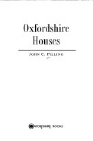 Cover of Oxfordshire Houses