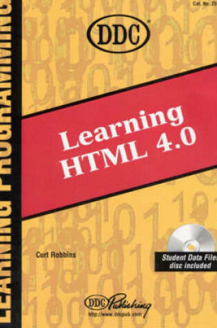 Cover of DDC Learning HTML 4.0