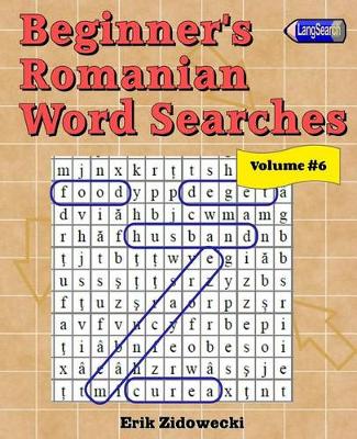 Book cover for Beginner's Romanian Word Searches - Volume 6