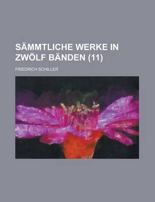 Book cover for Sammtliche Werke in Zwolf Banden (11)