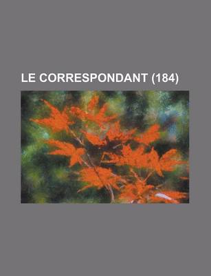 Book cover for Le Correspondant (184)