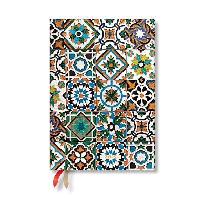 Book cover for Porto (Portuguese Tiles) Midi 12-month Day-at-a-time Hardback Dayplanner 2025 (Elastic Band Closure)