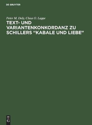 Book cover for Text- Und Variantenkonkordanz Zu Schillers "Kabale Und Liebe"