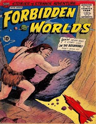 Book cover for Forbidden Worlds Number 76 Horror Comic Book