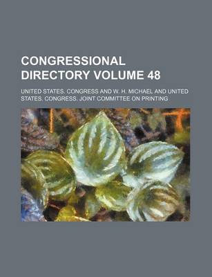 Book cover for Congressional Directory Volume 48