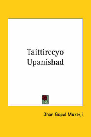 Cover of Taittireeyo Upanishad