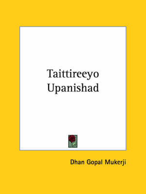 Book cover for Taittireeyo Upanishad