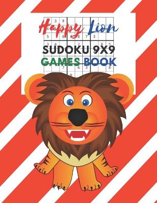 Book cover for Happy Lion Sudoku 9x9 Games Book