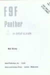 Book cover for F9F Panther in Detail & Scale