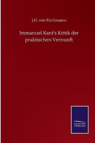 Cover of Immanuel Kant's Kritik der praktischen Vernunft