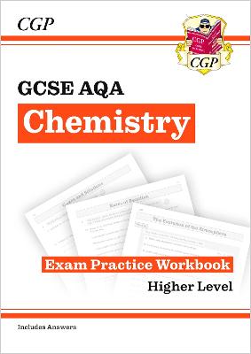 Book cover for GCSE Chemistry AQA Exam Practice Workbook - Higher (includes answers)