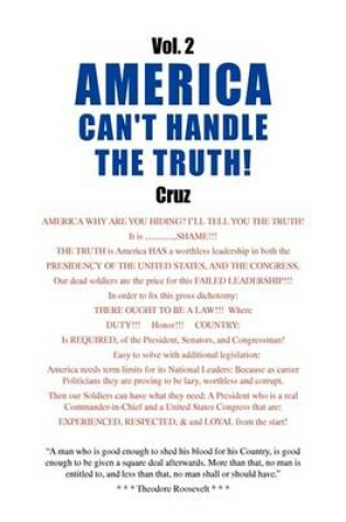 Cover of Vol. 2 America Can't Handle the Truth!