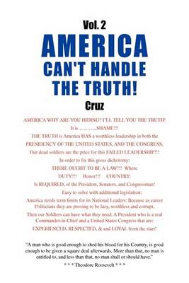 Book cover for Vol. 2 America Can't Handle the Truth!