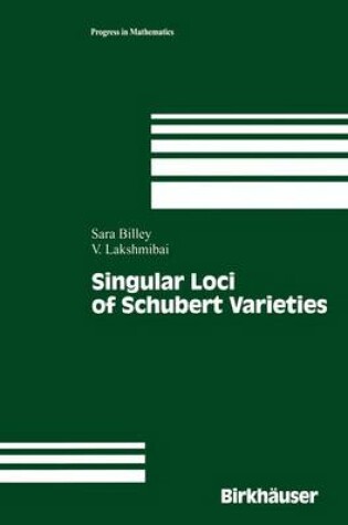 Cover of Singular Loci of Schubert Varieties