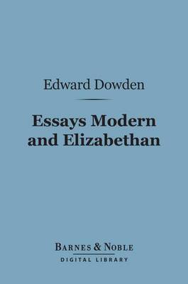 Book cover for Essays Modern and Elizabethan (Barnes & Noble Digital Library)