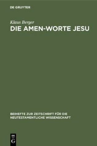 Cover of Die Amen-Worte Jesu