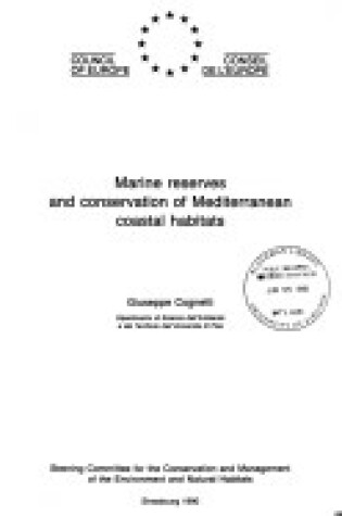 Cover of Marine Reserves and Conservation of Mediterranean Coastal Habitats