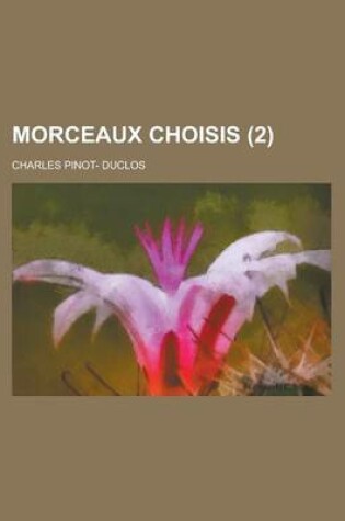 Cover of Morceaux Choisis (2)