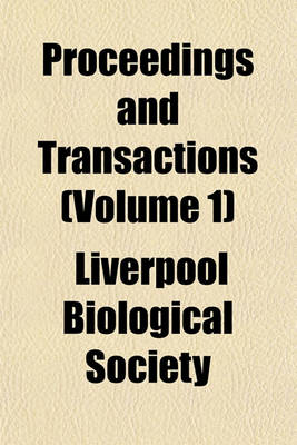 Book cover for Proceedings and Transactions (Volume 1)