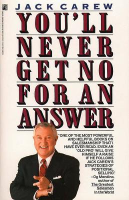 Book cover for You'LL Never Get No for an Answer