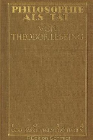 Cover of Philosophie als Tat