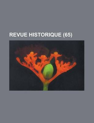 Book cover for Revue Historique (65)