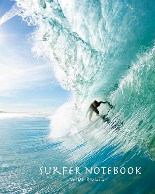 Book cover for Surfer Notebook Wide Ruled