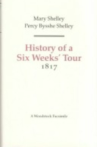 Cover of History of a Six Weeks' Tour