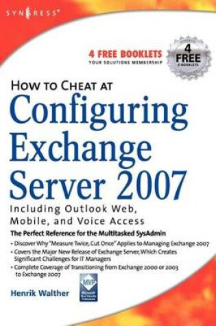 Cover of How to Cheat at Configuring Exchange Server 2007