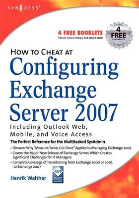 Book cover for How to Cheat at Configuring Exchange Server 2007