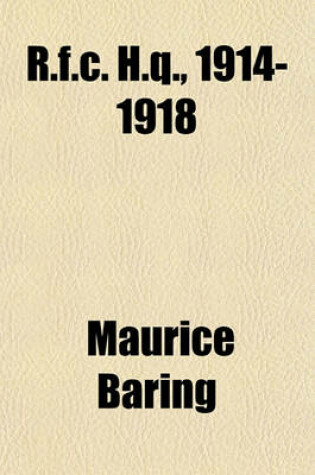 Cover of R.F.C. H.Q., 1914-1918
